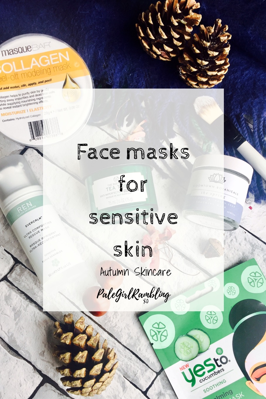 Top face masks Autumn Skincare the Body Shop REN yes to masque bar Bloomtown Botanicals