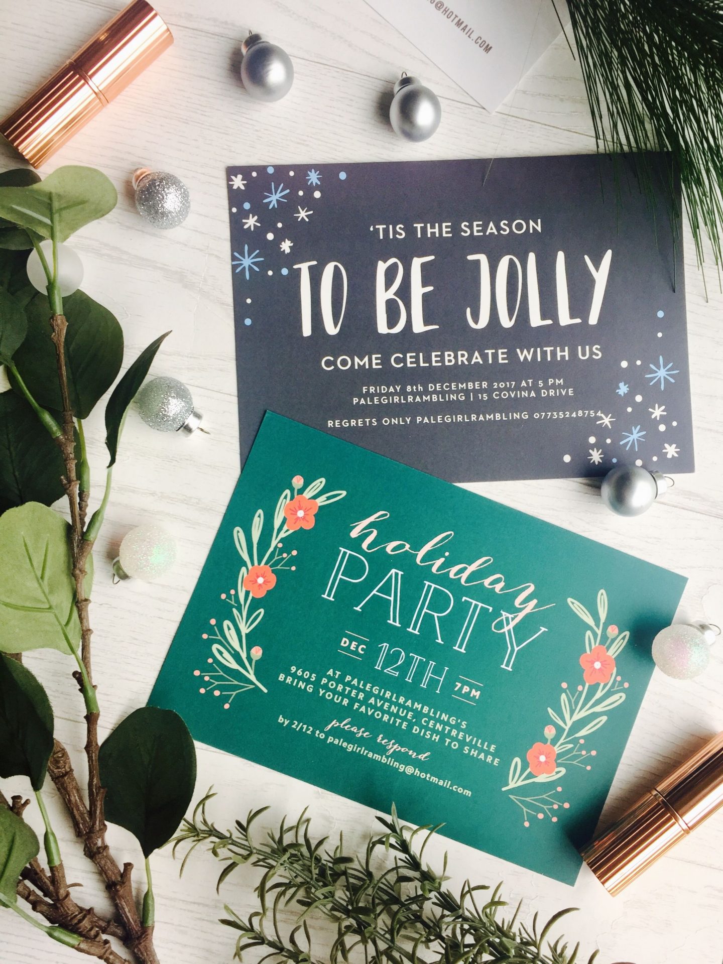 Getting festive with basic Invite and interior inspo