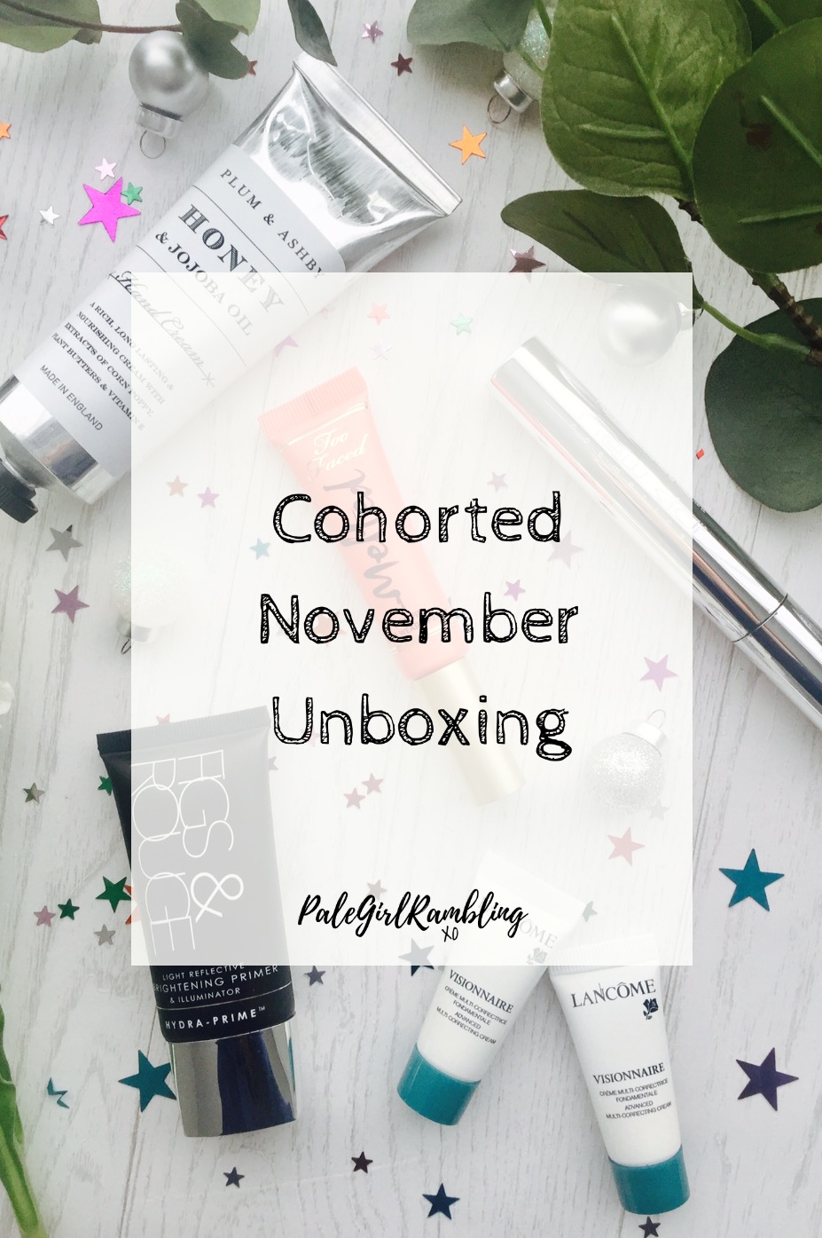 Cohorted Luxury Beauty Subscription Box November 2017 unboxing